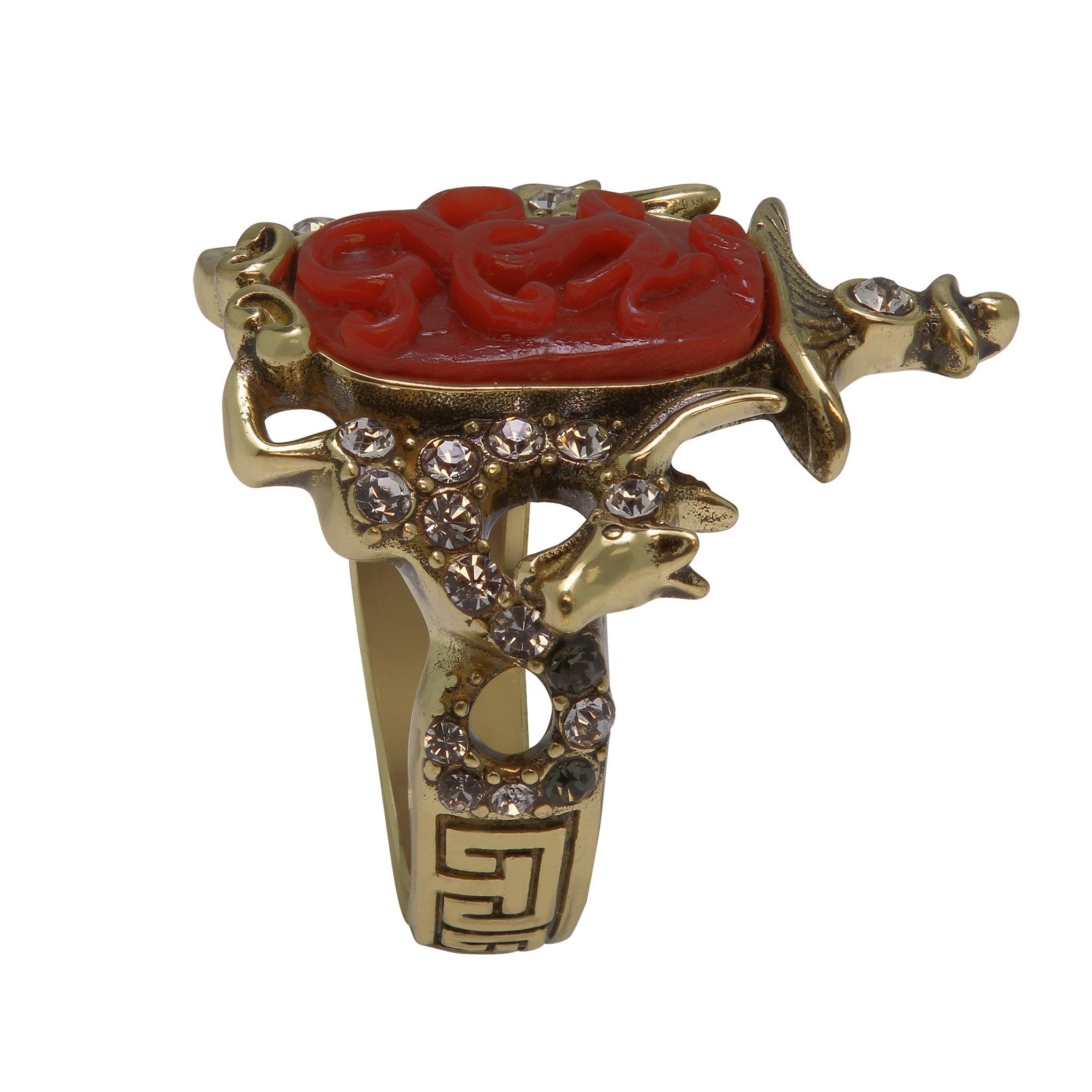 HEIDI DAUS "Collective Wisdom" Crystal Resin Chinoise Ring