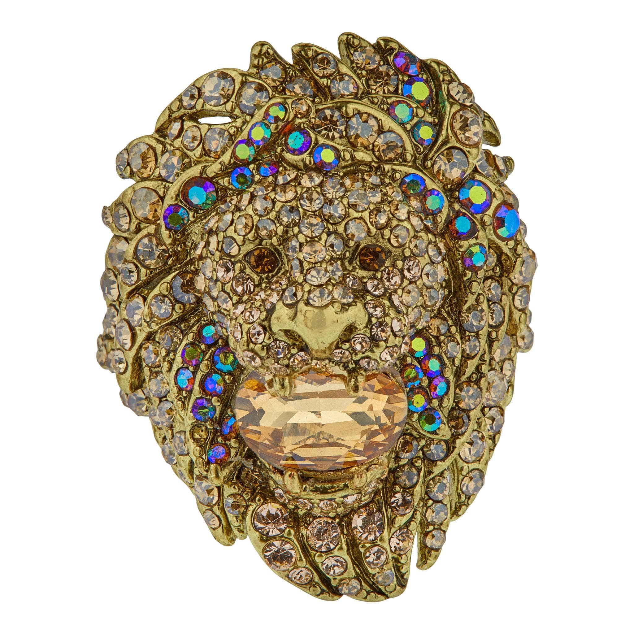 Image of HEIDI DAUS"Wild Thing" Crystal Lion Ring