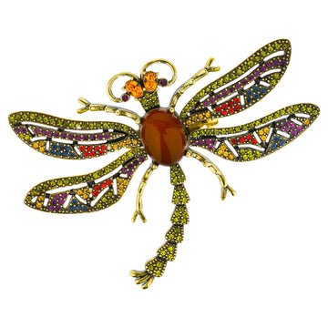 Heidi Daus Crystal Dragonfly Pin.