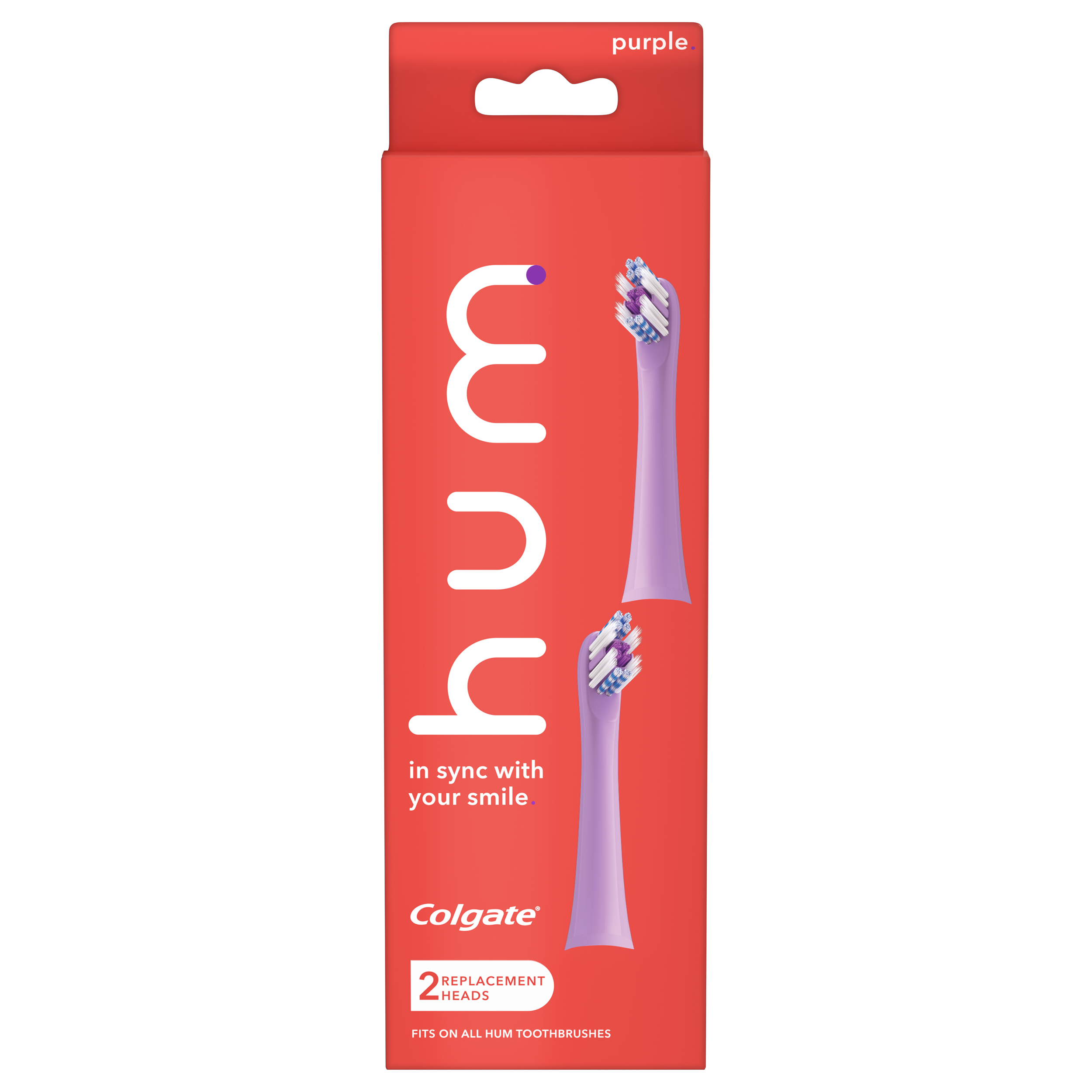hum Adult Replacement Toothbrush Heads - 2 Pack - Colgate