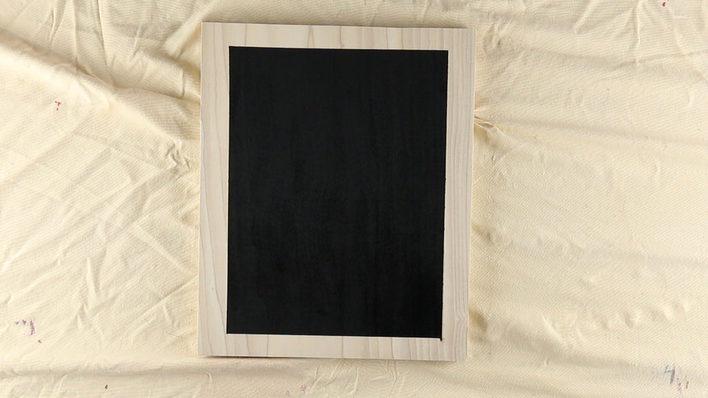 Peel off the painter's tape and allow the chalkboard to dry and cure