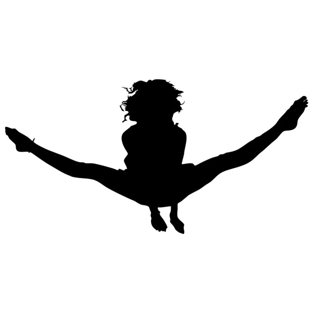 Gymnast Silhouette 02 Stencil by Crafty Stencil