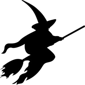 Witch Pumpkin Carving Stencil