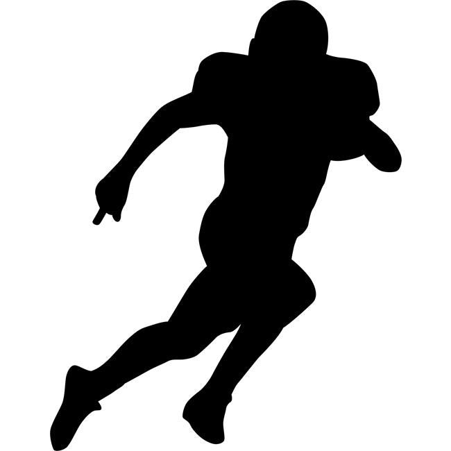 Runningback Football Stencil