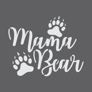 Mama Bear Stencil for Crafts