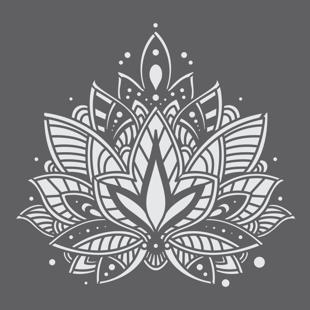 Download Lotus Mandala 2 Mini Craft Stencil