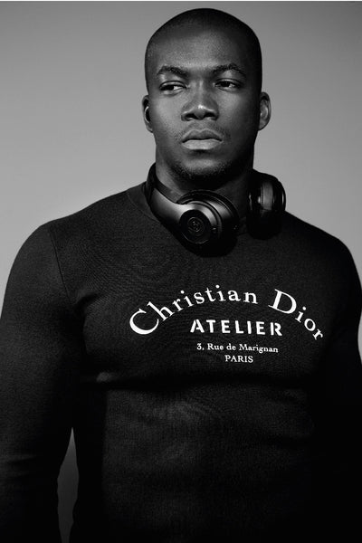 Musician Jacob Banks wears Christian Doir, Autumn Winter 2017 Man about Town