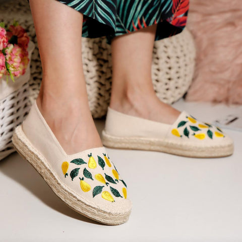 boutique arena espadrile dama rafie lamai galben