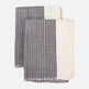 Addis Gray Guest Hand Towels Set 2