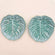 Teal Decorative Salad Plates Set 2