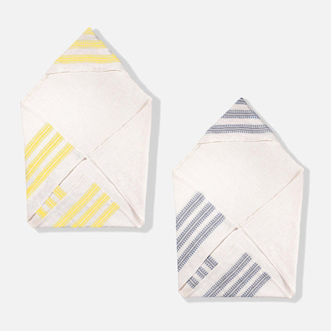 Guest Hand Towels Set 2, 20x32| Addis Gray Bathroom, 54kibo