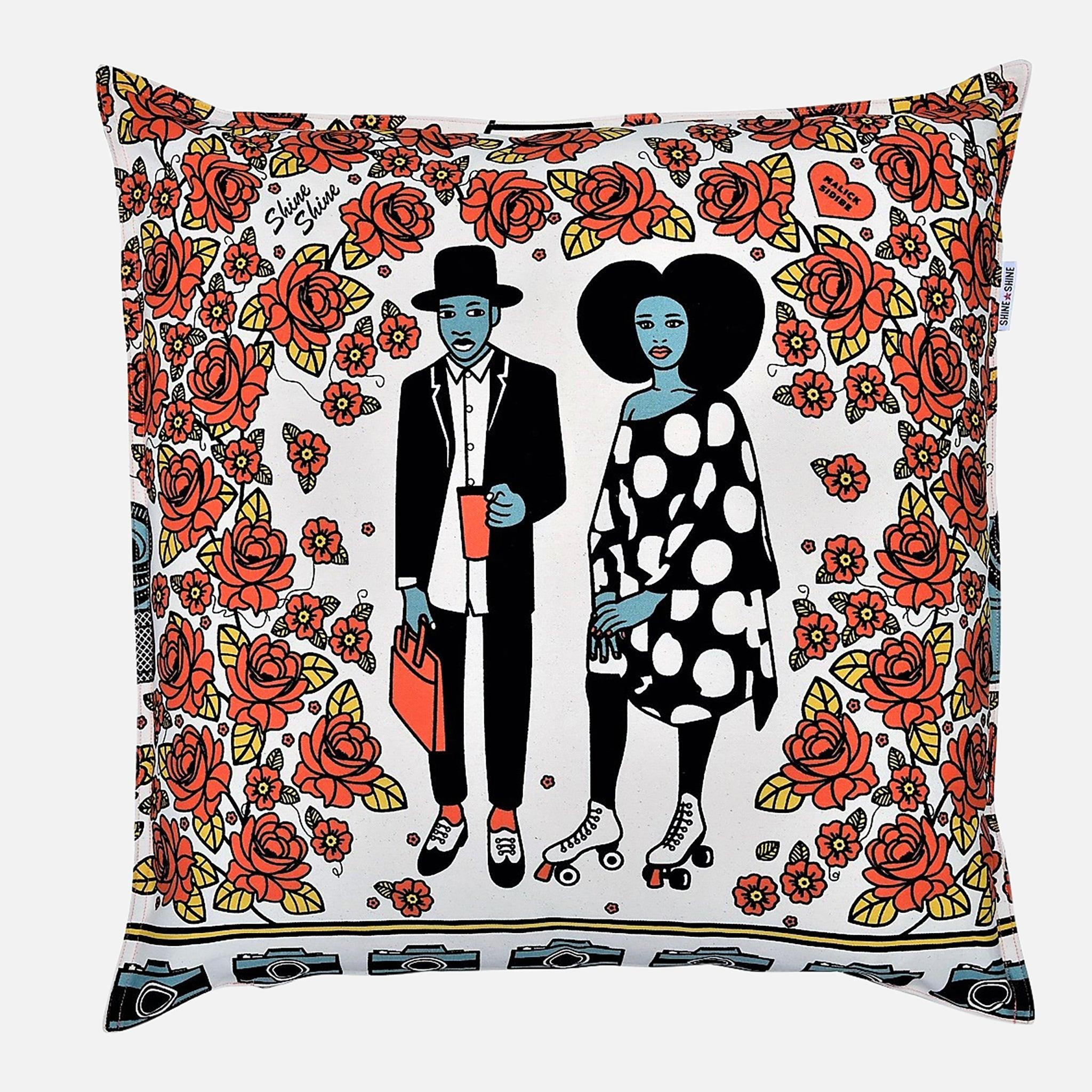 Image of Couple Red Throw Pillows