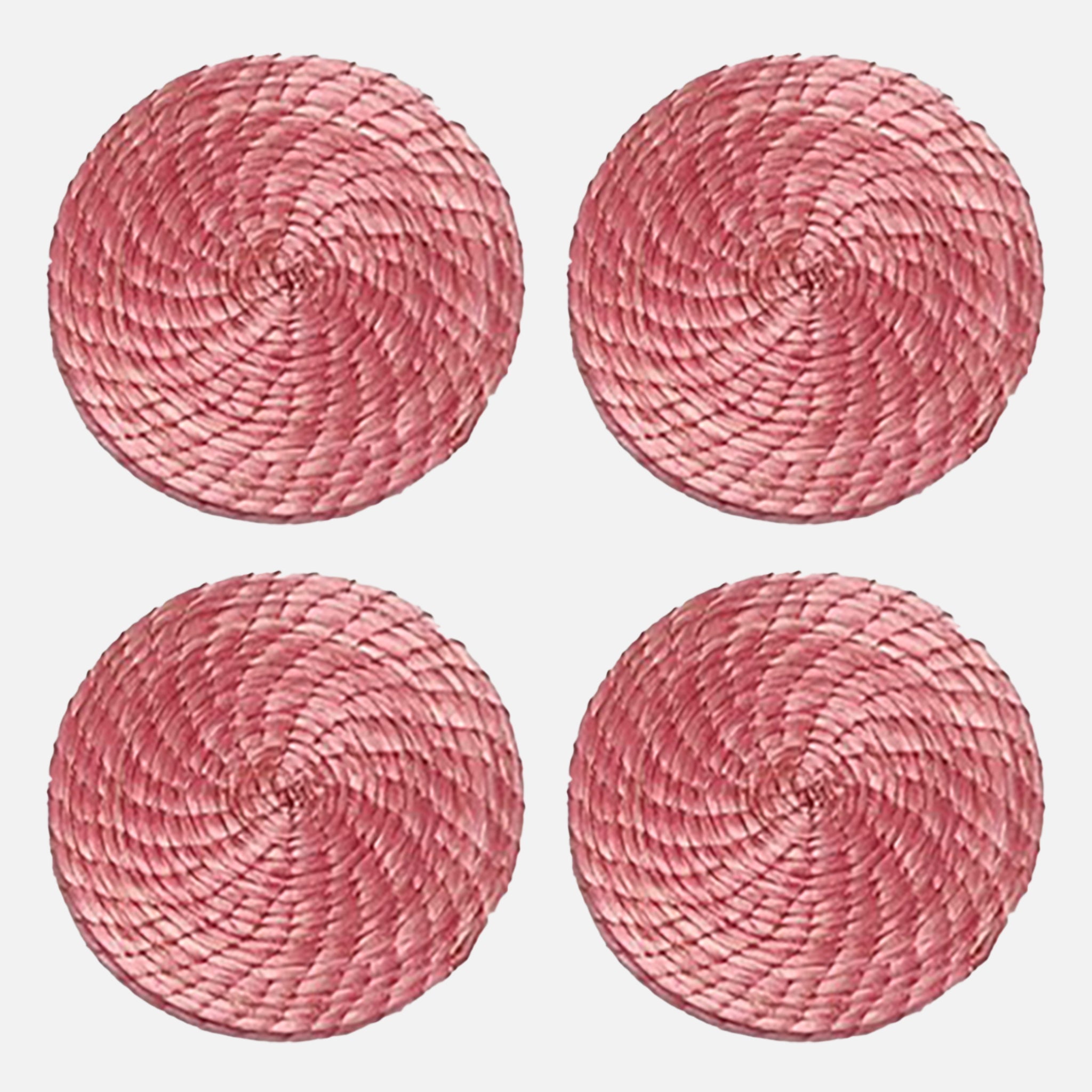 Image of Pink Woven Best Coasters 4 Set