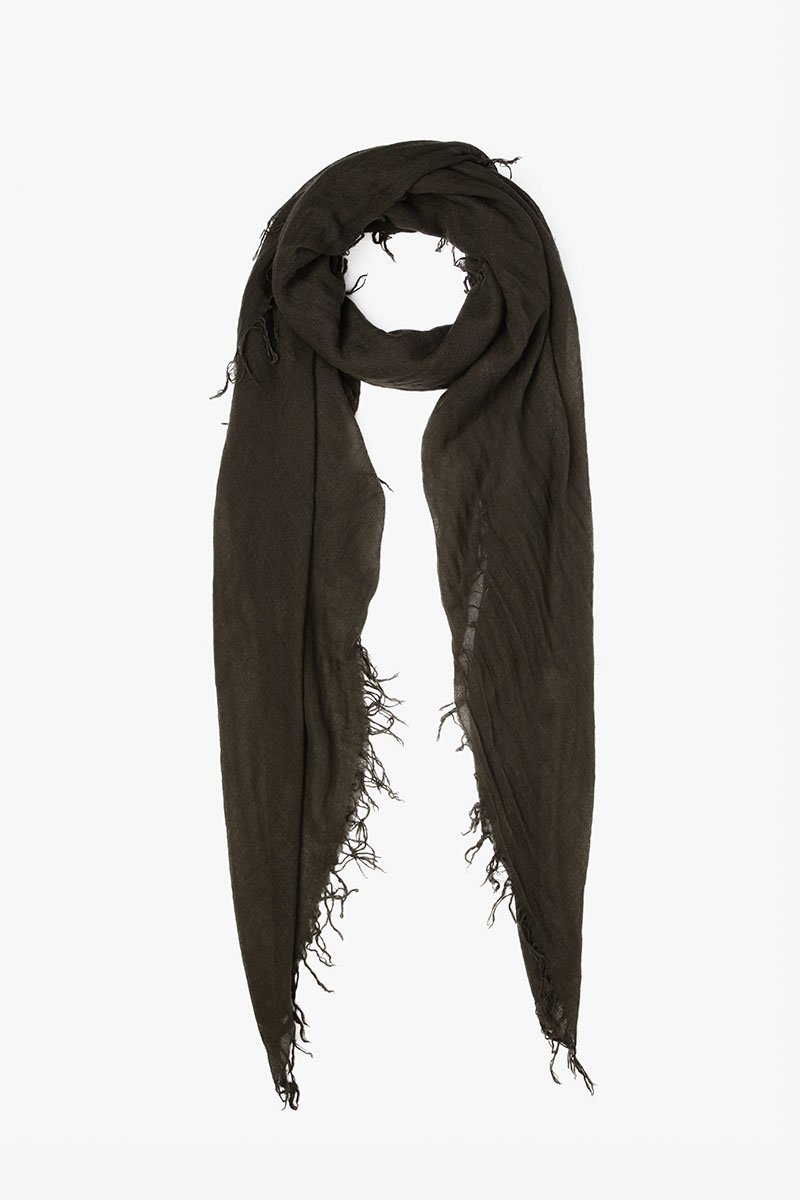 olive cashmere scarf