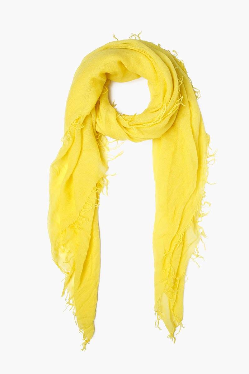 cashmere scarf yellow