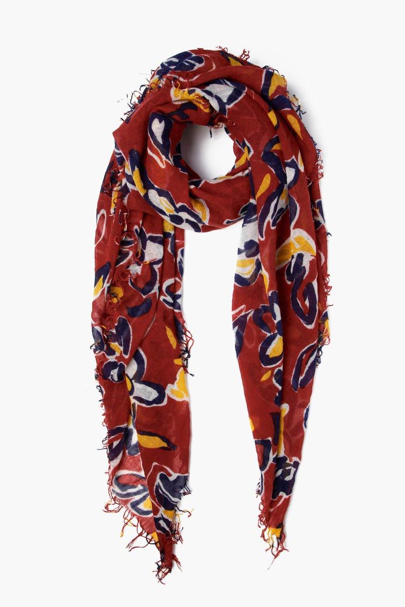 floral cashmere scarf