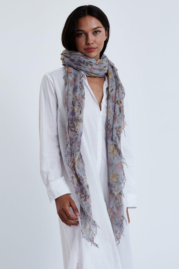 Blue/Green Floral Scarf – Through the Lenz of Grace