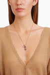 Fluorite and Rutilated Quartz Voyage Duo Necklace