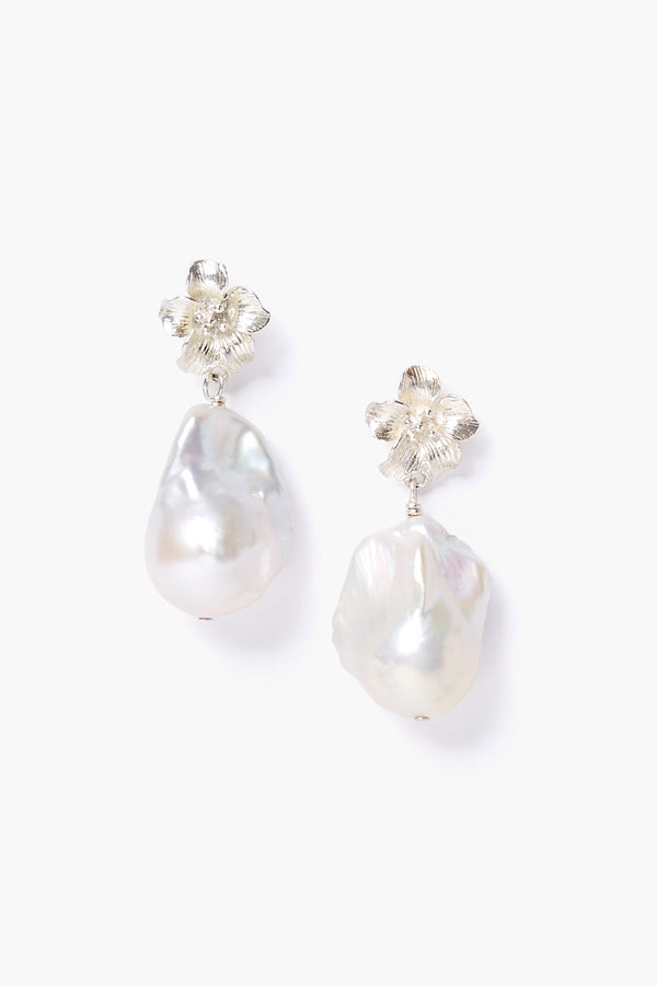 Two Tiered White Keshi Pearl Earrings – Chan Luu