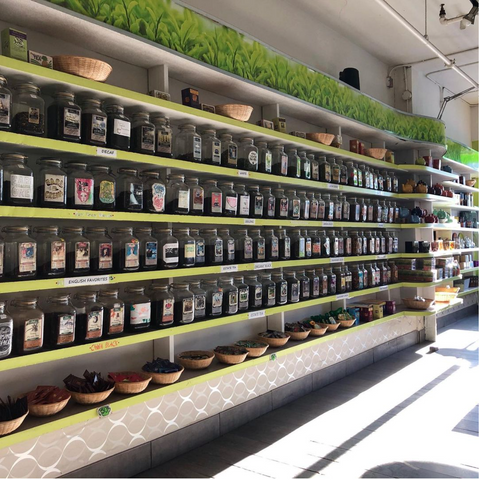 tea display at teastore