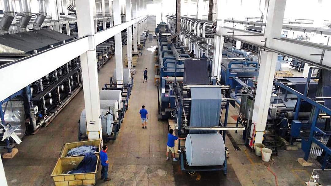 Denim factory floor
