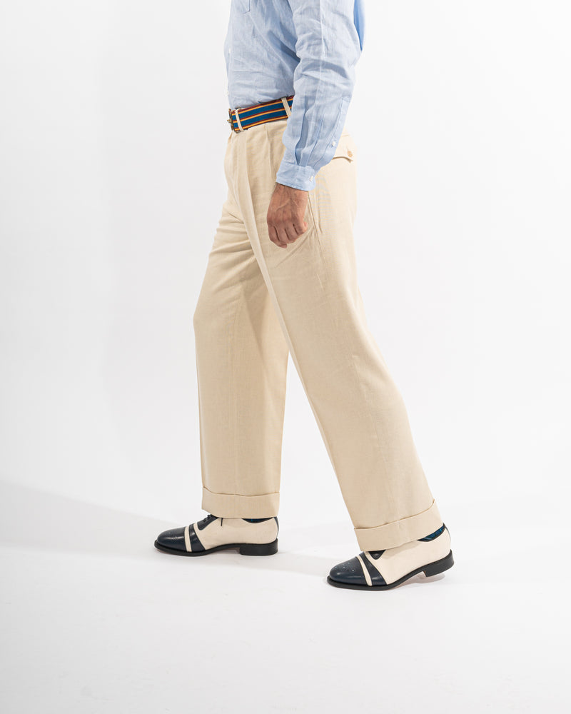 Cream King Cole Trousers - Wide