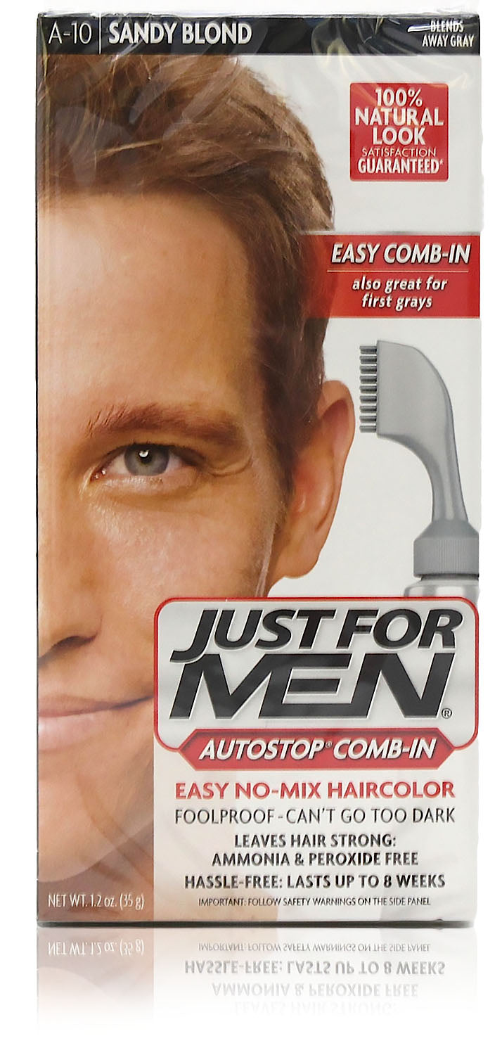 Just For Men A 10 Autostop Comb In Sandy Blonde 3 Pack Life