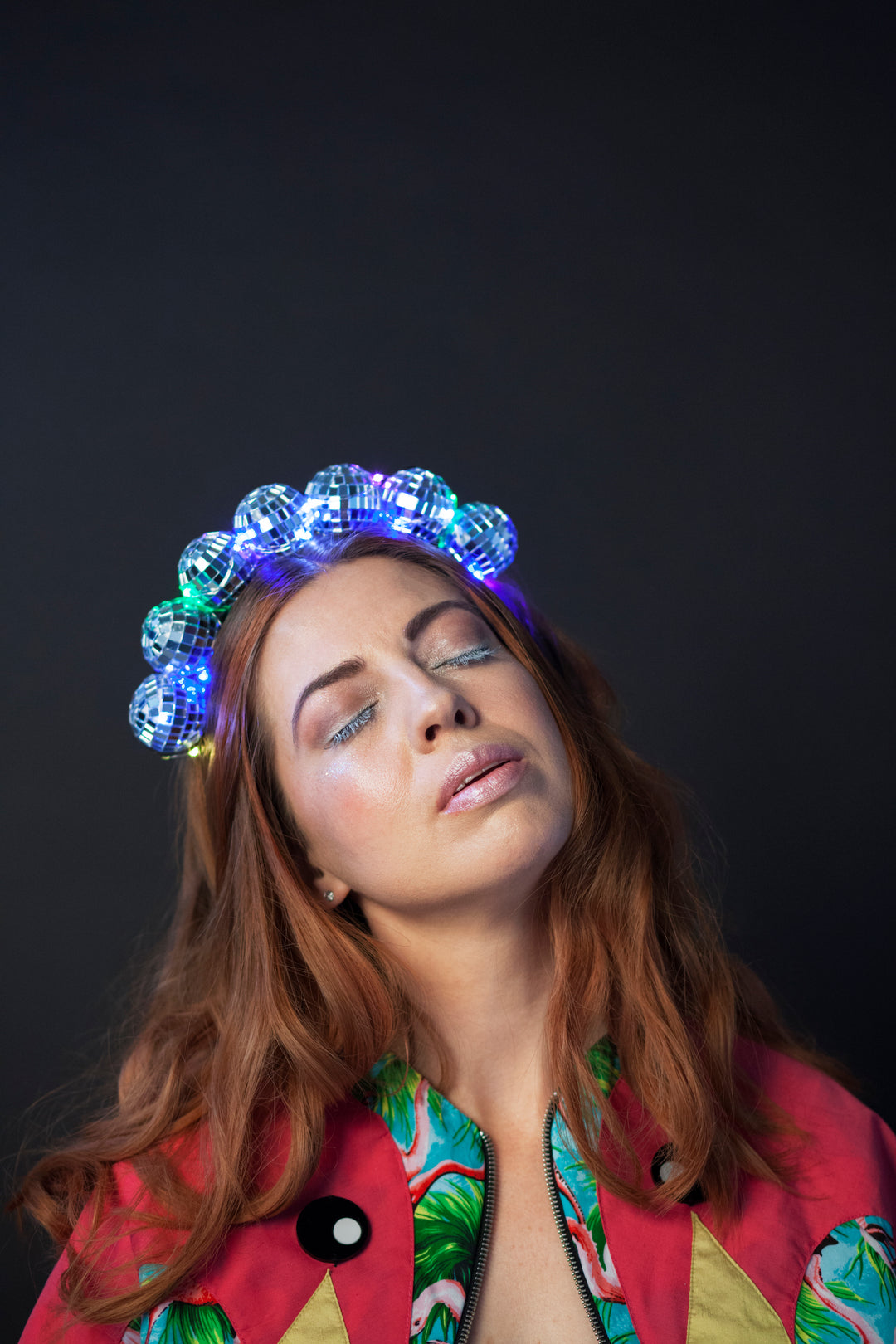 Crowned by Ellie Mardi Gras Doubloon Headpiece