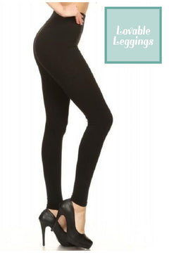 Plus Leggings - Solid Black