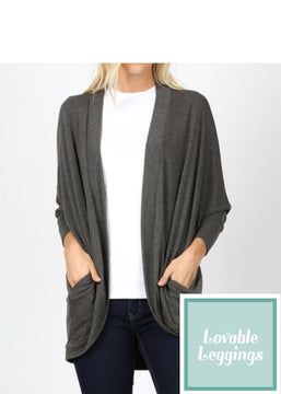 Plus Cardigan - Grey Cocoon