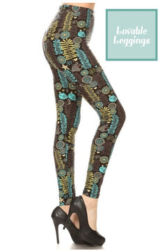 Plus Leggings - Tidal Whimsy