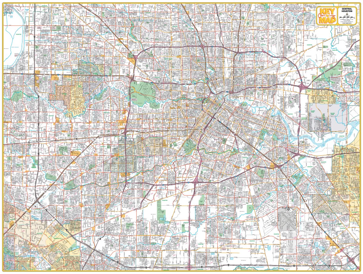 Central Houston - 610 Loop – Houston Map Company