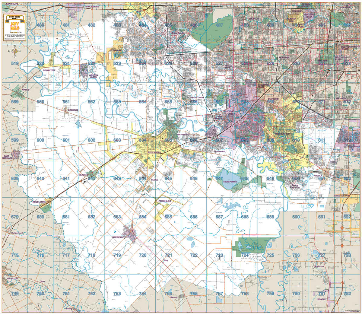 Fort Bend County Map 2742