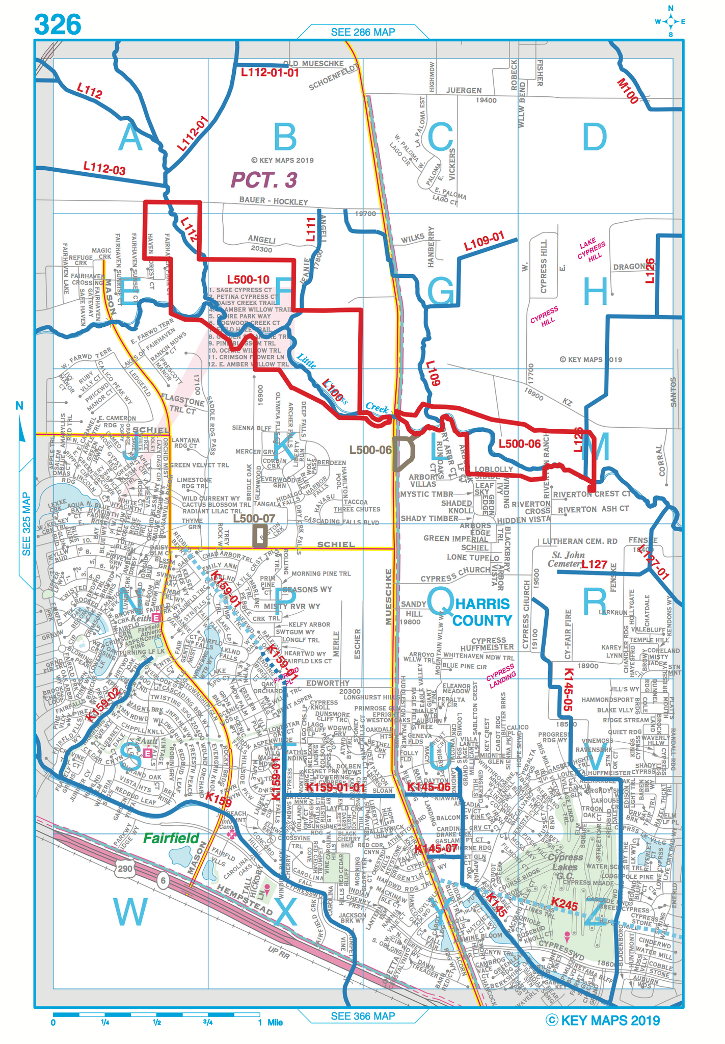 Harris County Flood Control Map -2019 Atlas - Houston Map Company