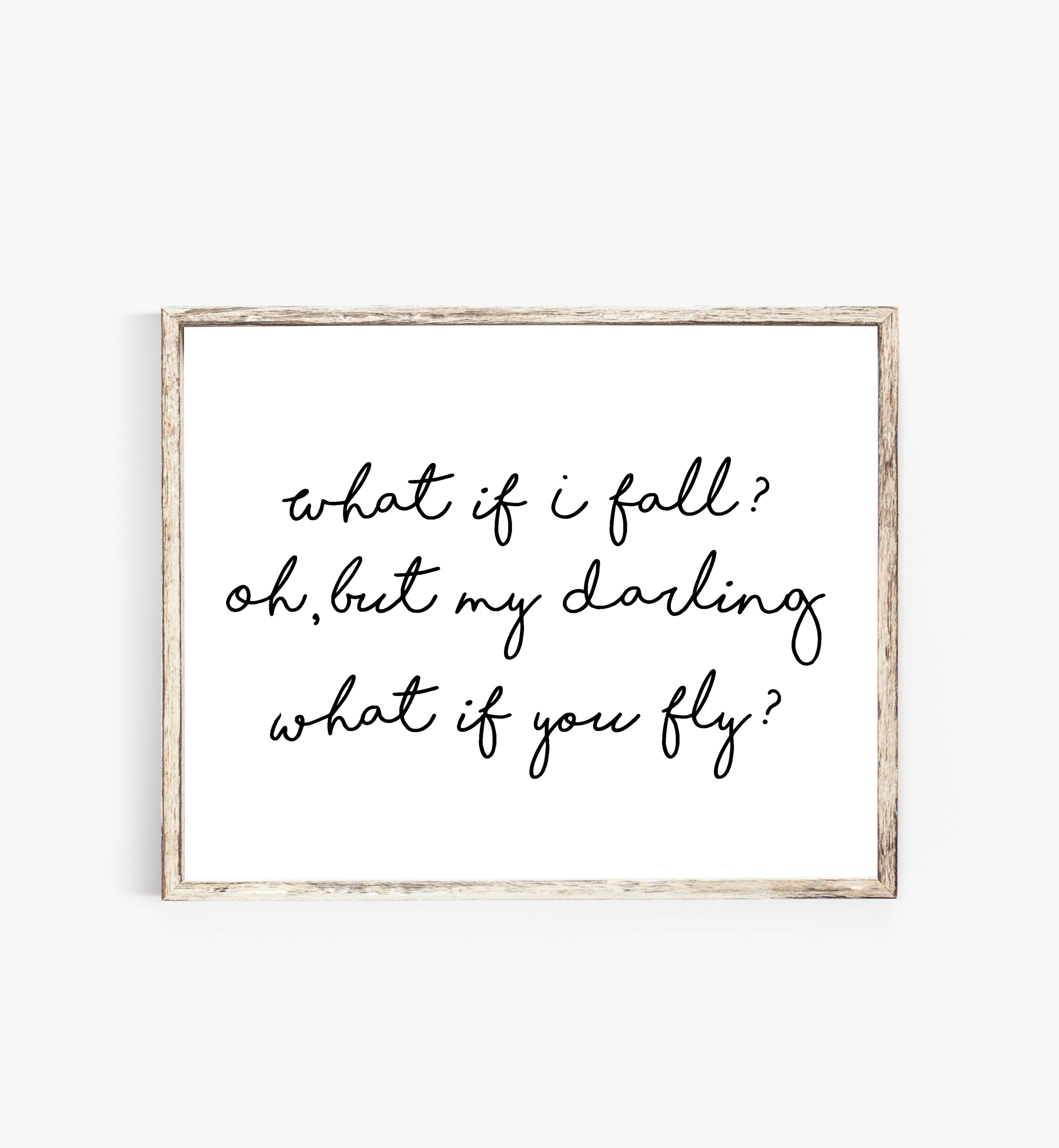 What If I Fall Oh But My Darling What If You Fly Print Handmade Products Artwork Anantcomputing In