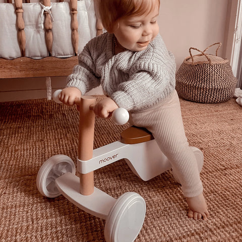 Child on a balance bike