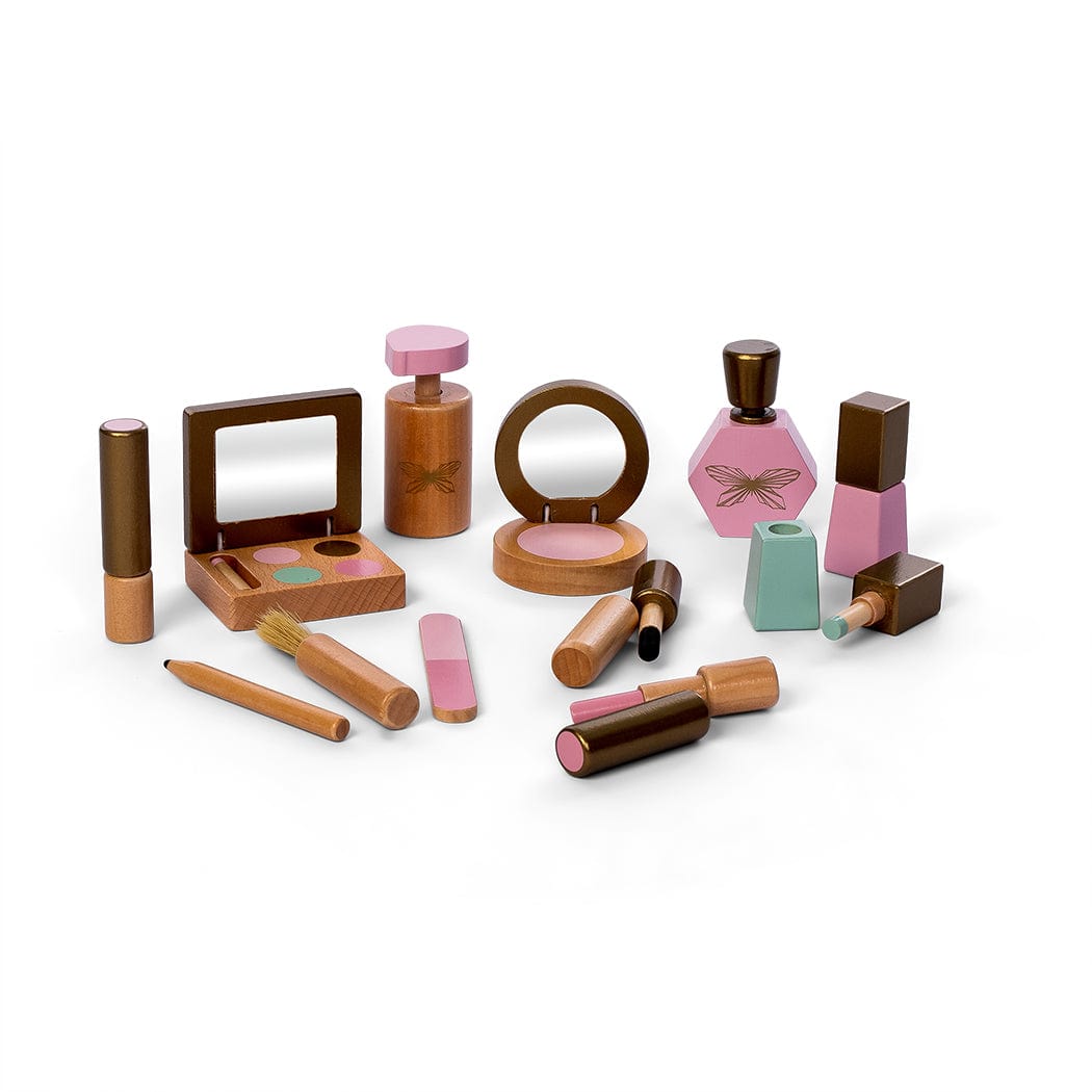 Image of Astrup Wooden Role Play Make Up Set - 13 pieces