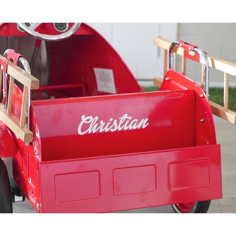 plastic pedal fire truck