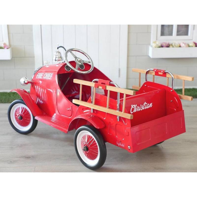 plastic pedal fire truck