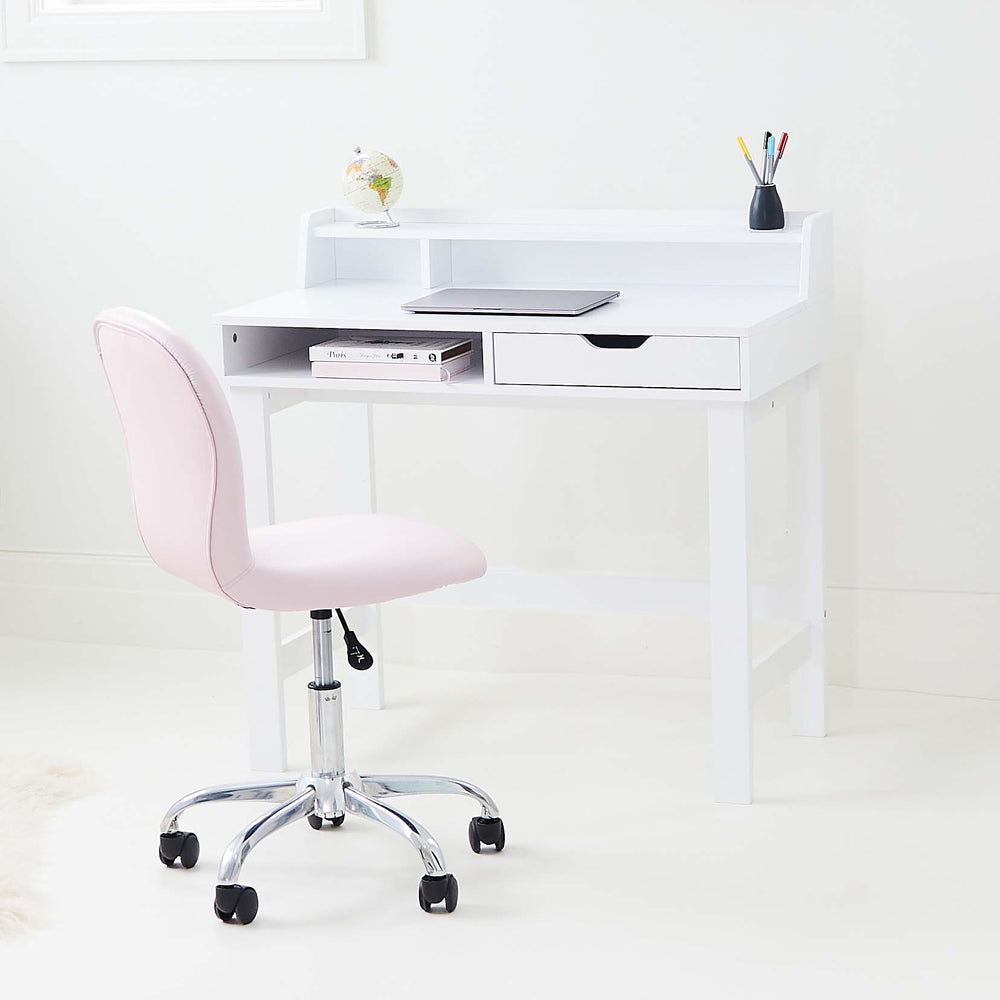 small black desk and chair set