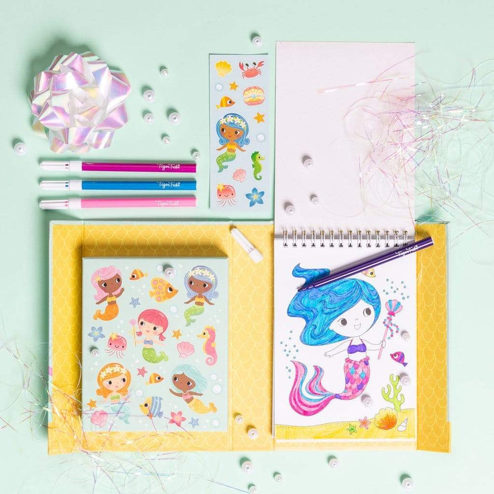 Tiger Tribe Colouring Set - Mermaids | HipKids