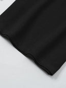 Long Hoodie Sweatshirt Black Jumper Sportswear