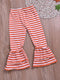 Orange & White Striped Pants