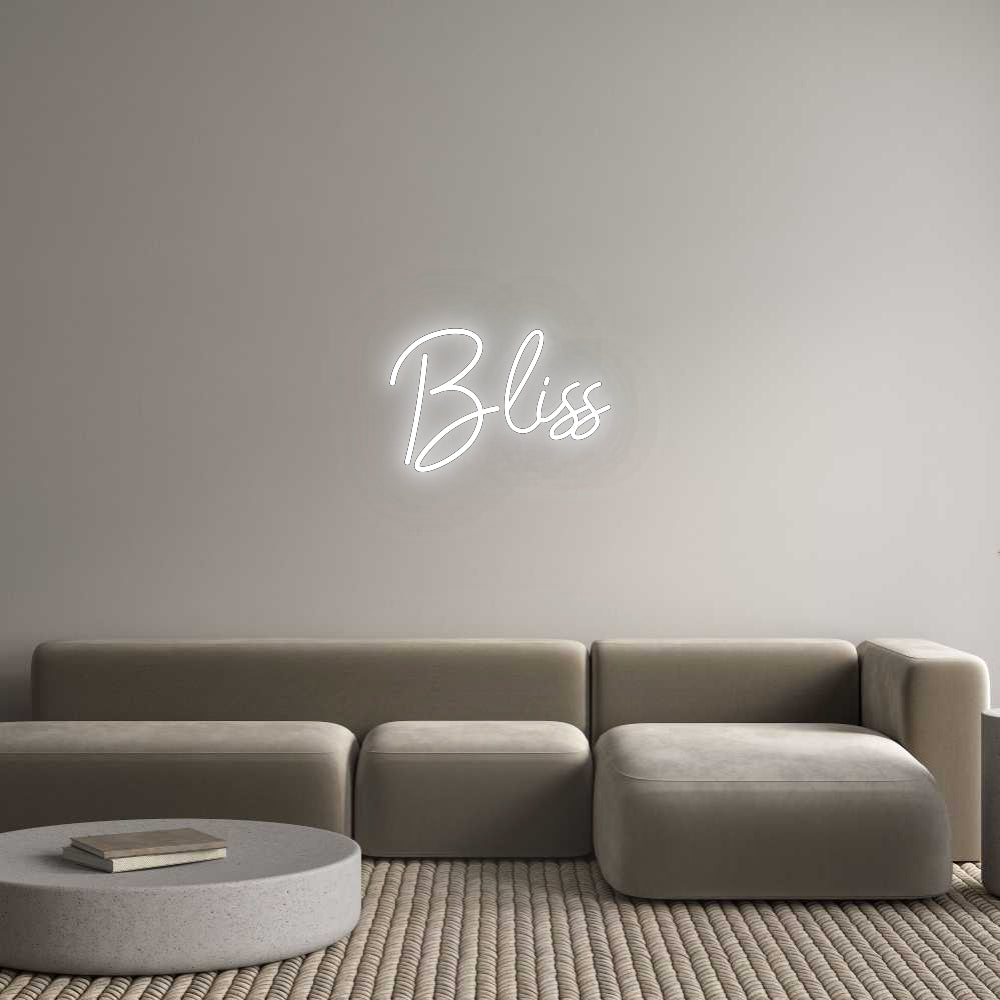 Custom Neon: Bliss - NeonSignly.com