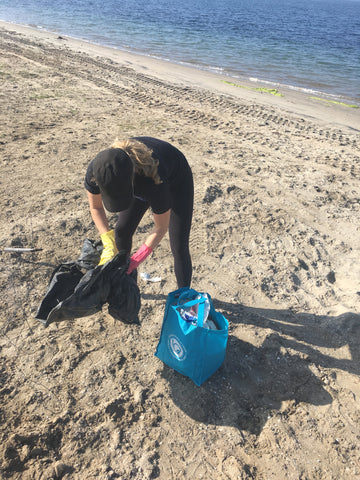 Pure Bliss Bikinis beach cleanup Fiesta Island