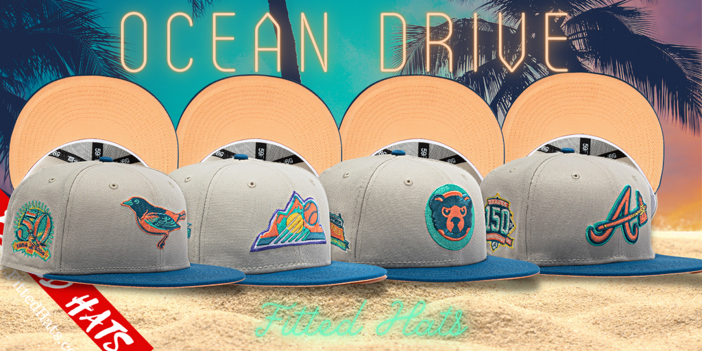 Ocean Drive Fitted Hats By Hat Club | Ocean Drive Baseball cap