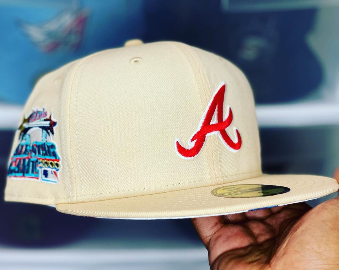 New Era Cream Atlanta Braves 59Fifty Fitted Hat