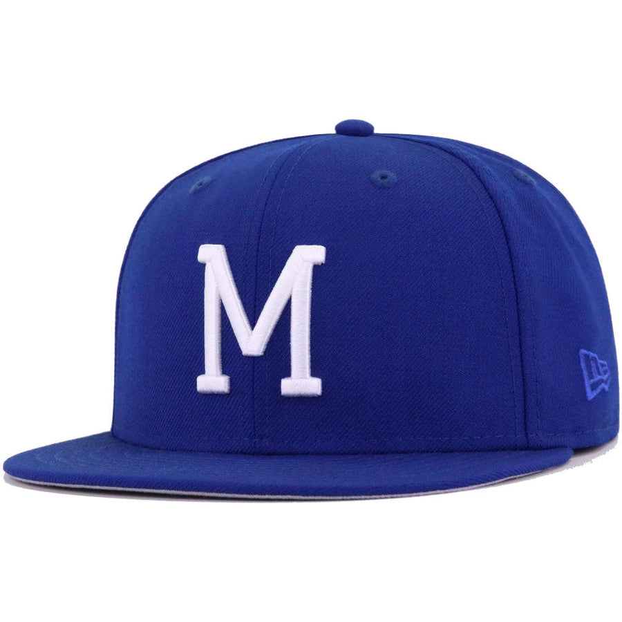 Milwaukee Brewers Blue White Fitted Hat