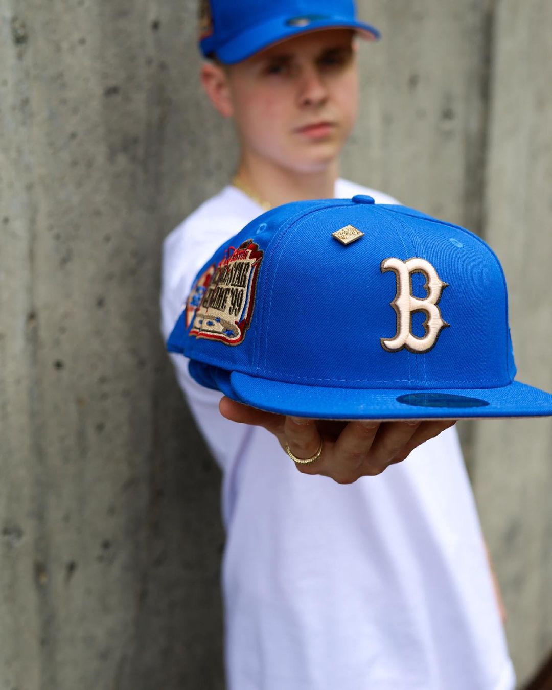 Blue Nitro Fitted Hats