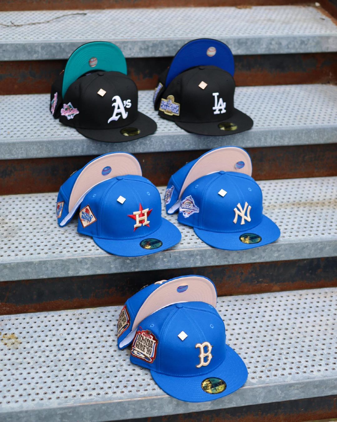 Blue Nitro Fitted Hats